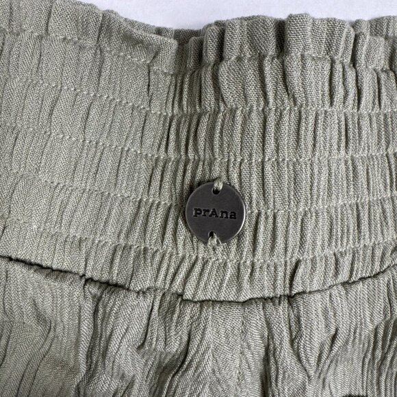 Prana Women's XL Fernie Short Sweet Agave Green Crinkle Gauze NWT Swim Cover - Picture 4 of 12
